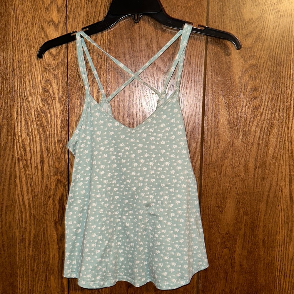 PaperMoon Flowered Crossback Tank, XS